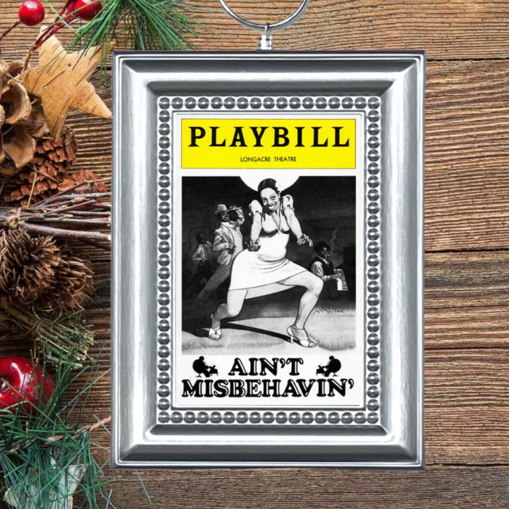 Ain't Misbehavin' Broadway Musical Playbill‎ Christmas Tree Ornament
